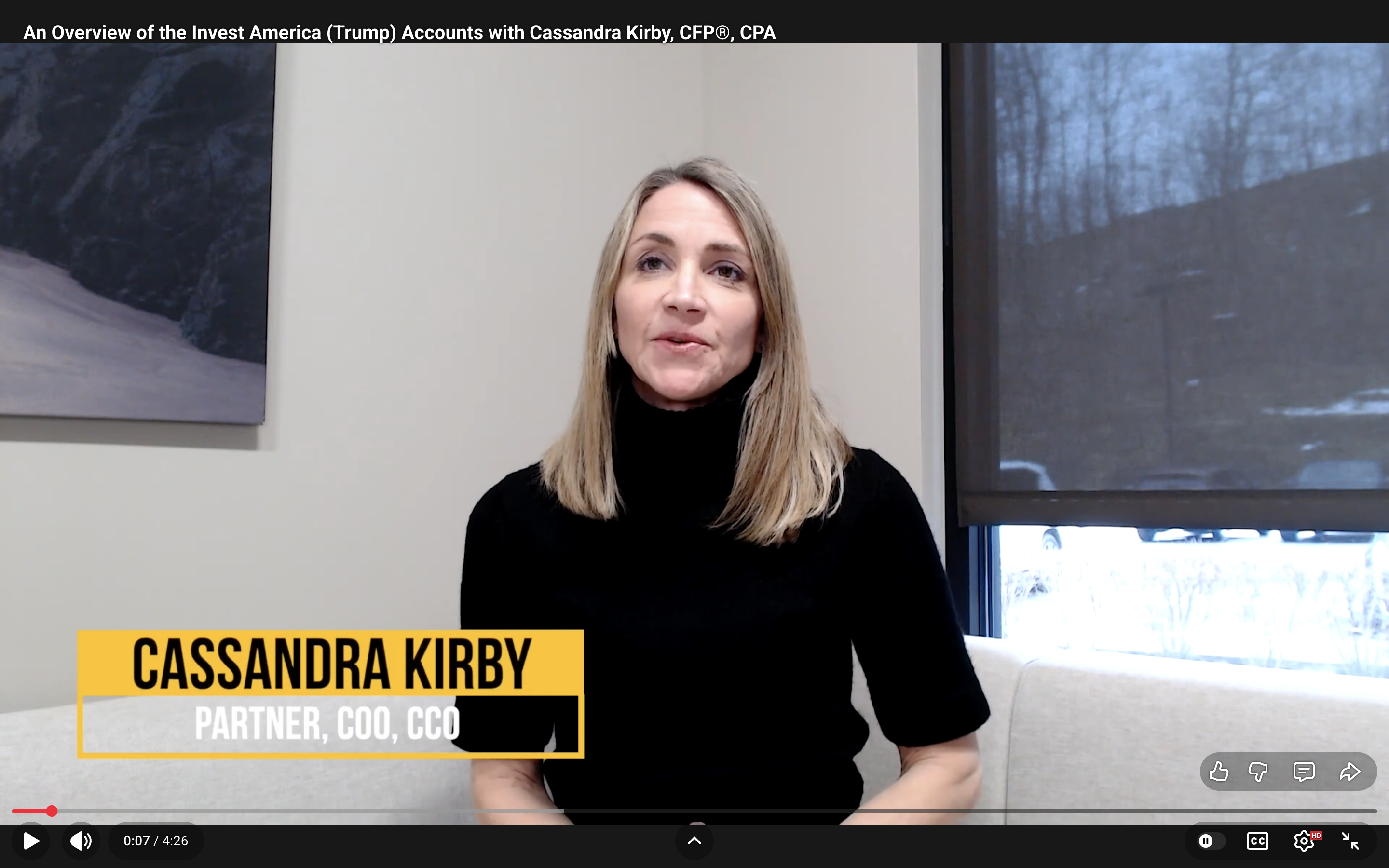  An Overview of the Invest America (Trump) Accounts with Cassandra Kirby Thumbnail