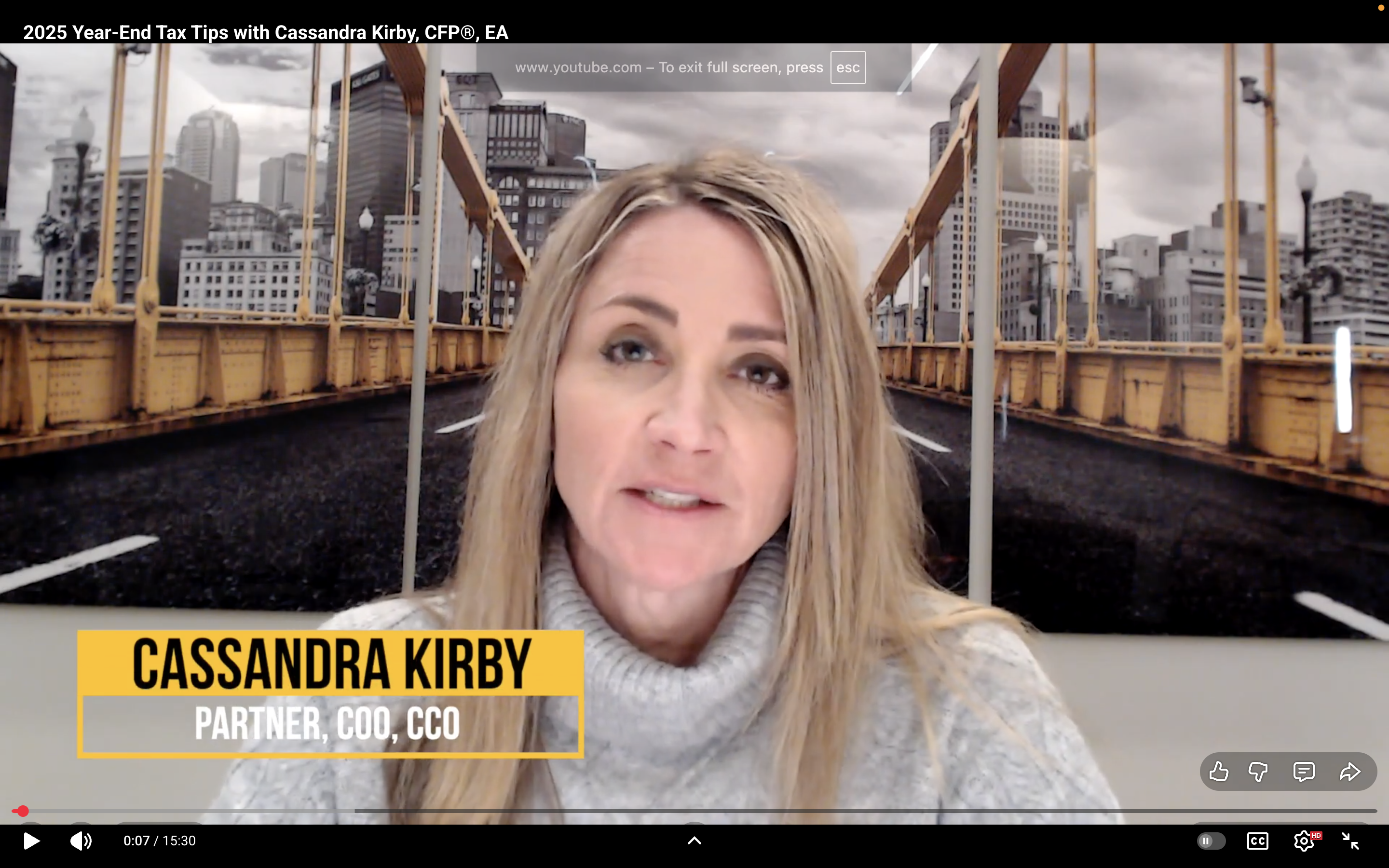 2025 Year-End Tax Tips with Cassandra Kirby Thumbnail