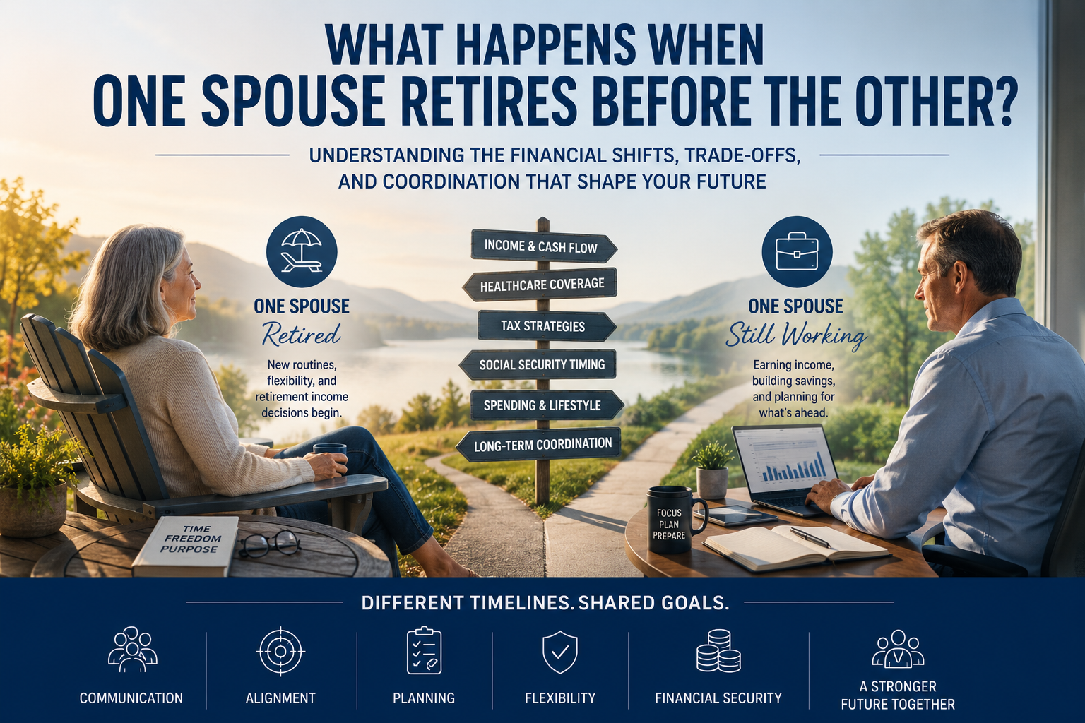 What Happens When One Spouse Retires Before the Other? Thumbnail
