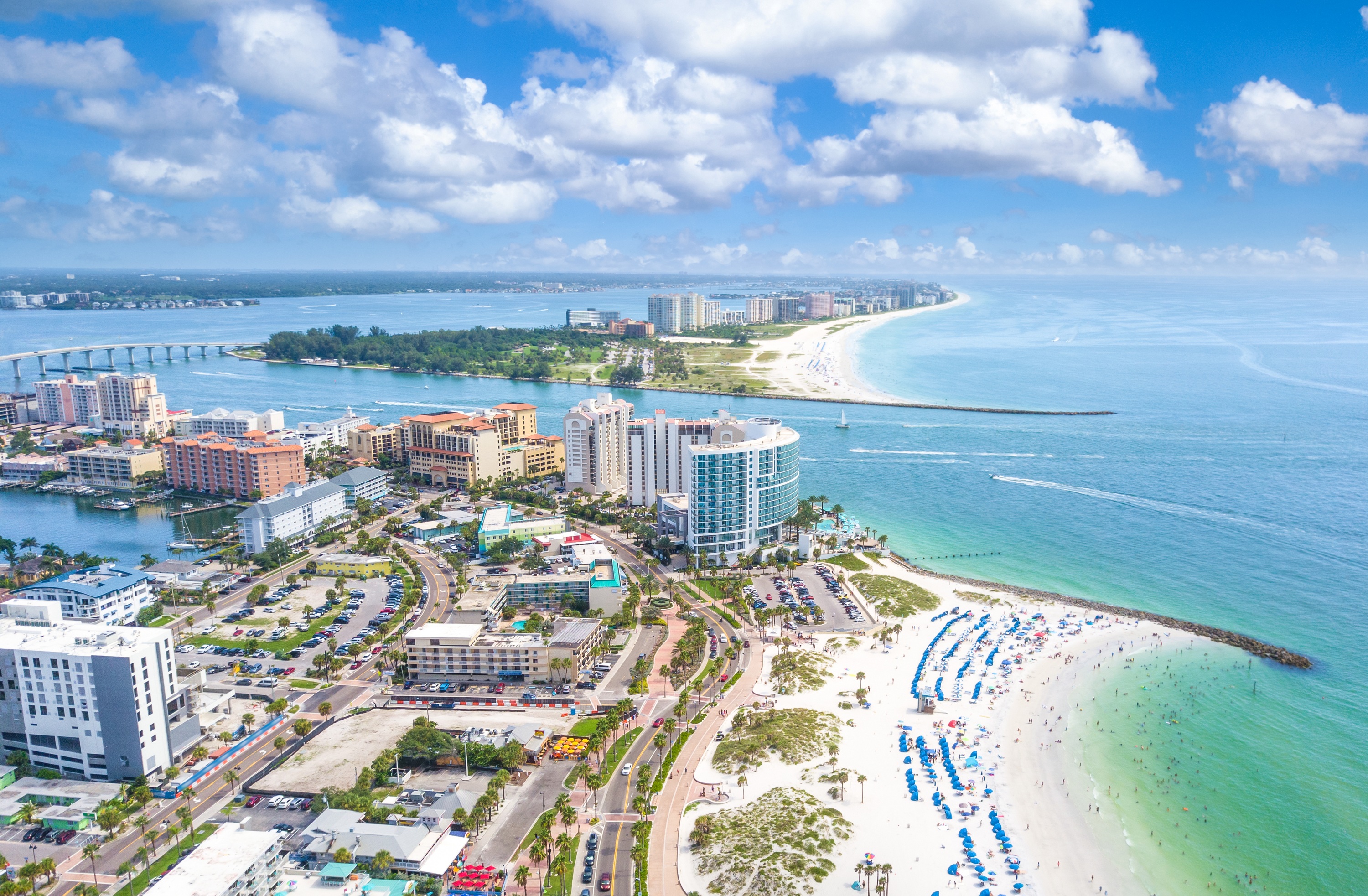 tampa sky bridge sunset
