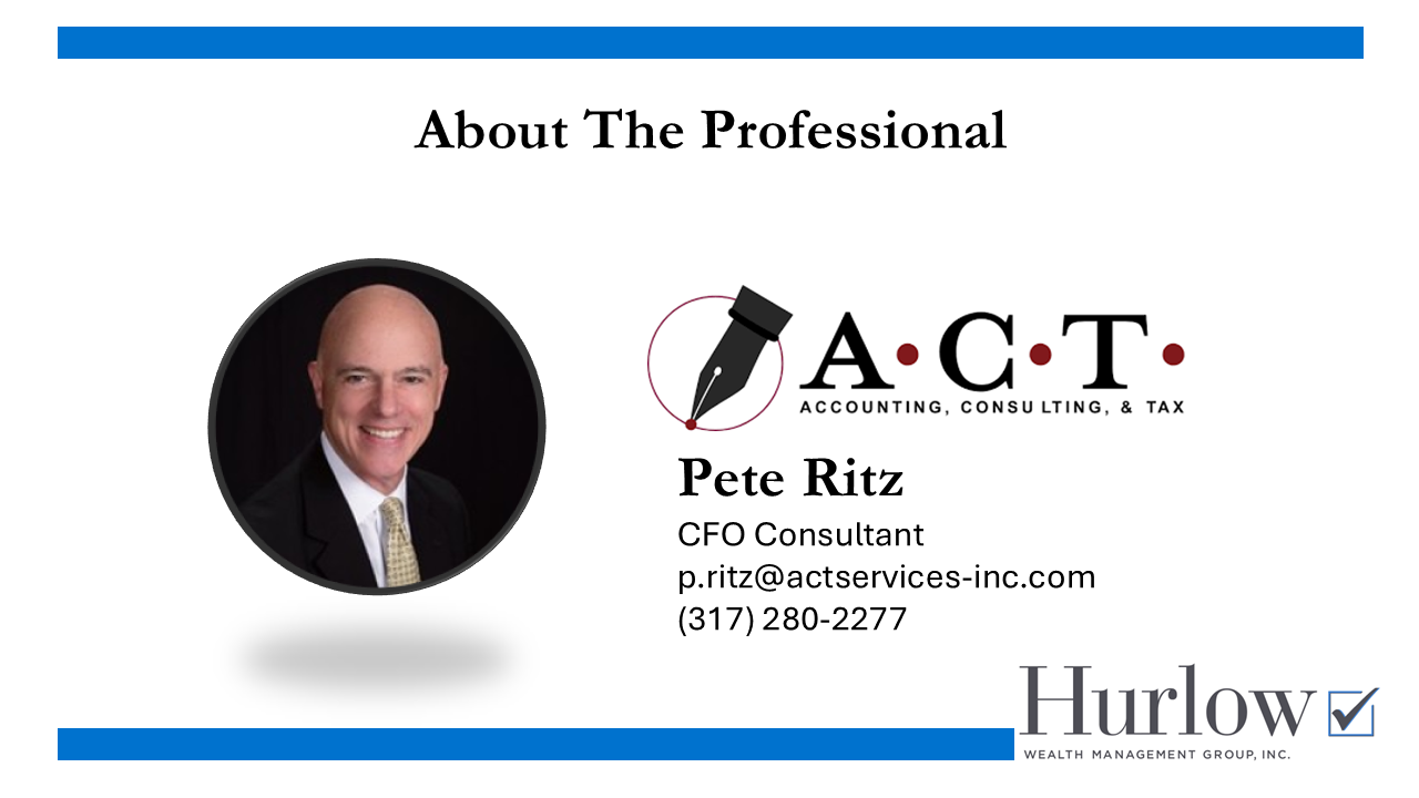 CFO Consultant, Pete Ritz Thumbnail