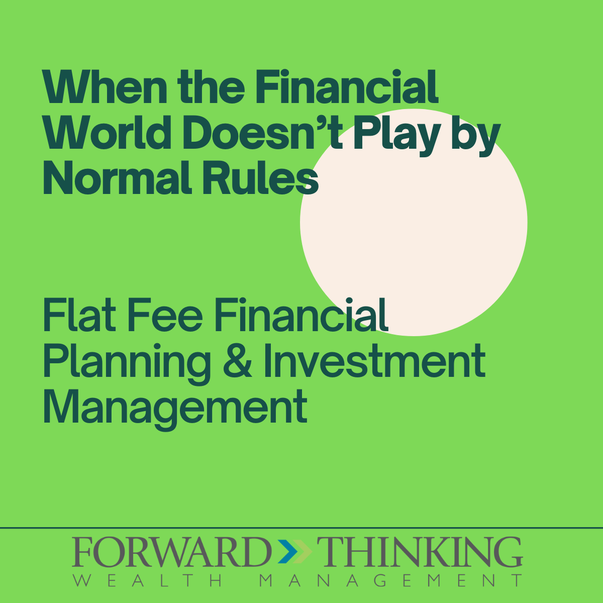 When the Financial World Doesn’t Play by Normal Rules Thumbnail