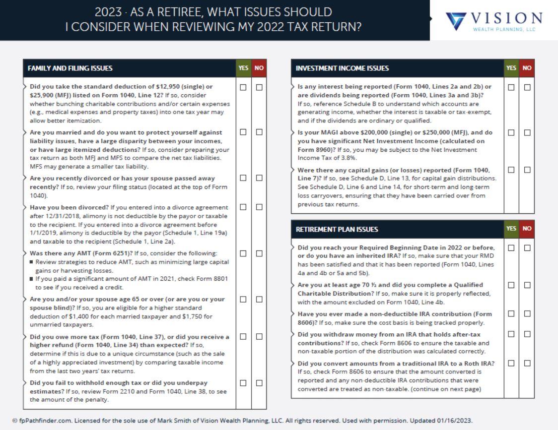 As A Retiree What Issues Should I Consider When Reviewing My 2025 Tax ...