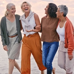 Women happy with their financial advisor