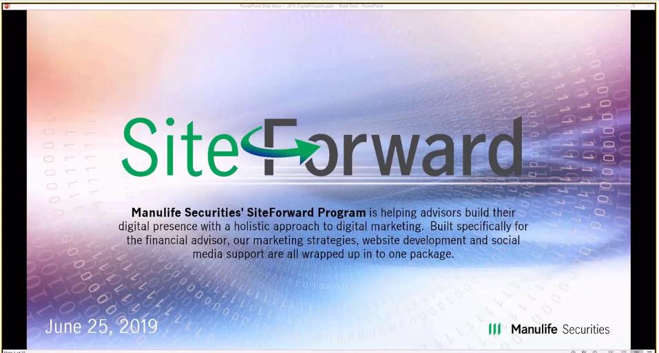 Advisor Webinar: About Manulife Securities' SiteForward Digital Program Thumbnail