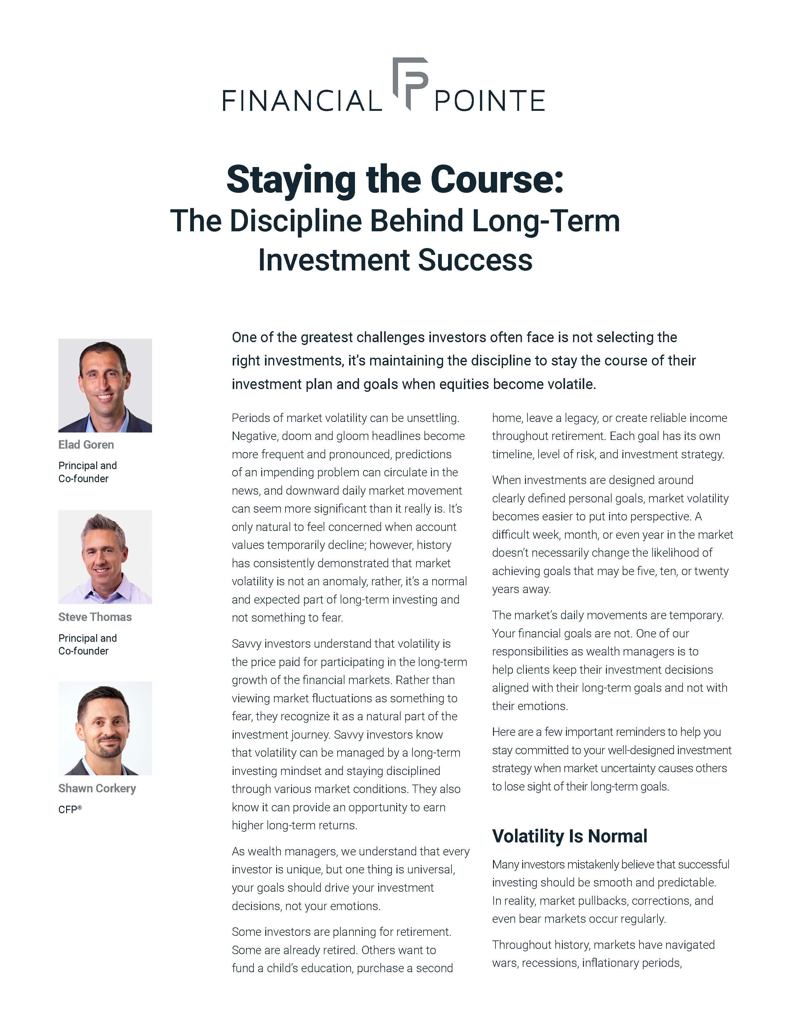 Staying the Course: The Discipline Behind Long-Term Investment Success Thumbnail