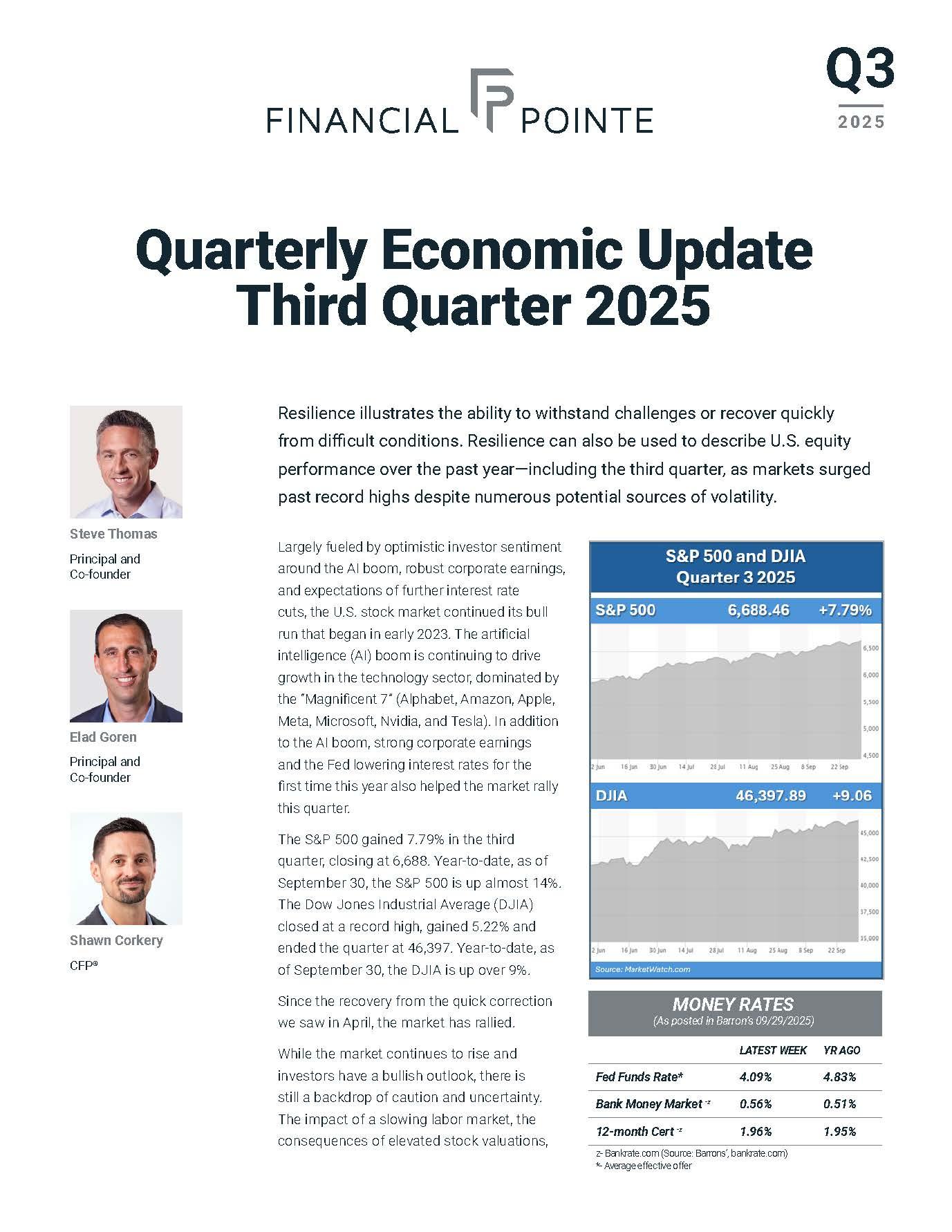 Quarterly Economic Update Third Quarter 2025 Thumbnail
