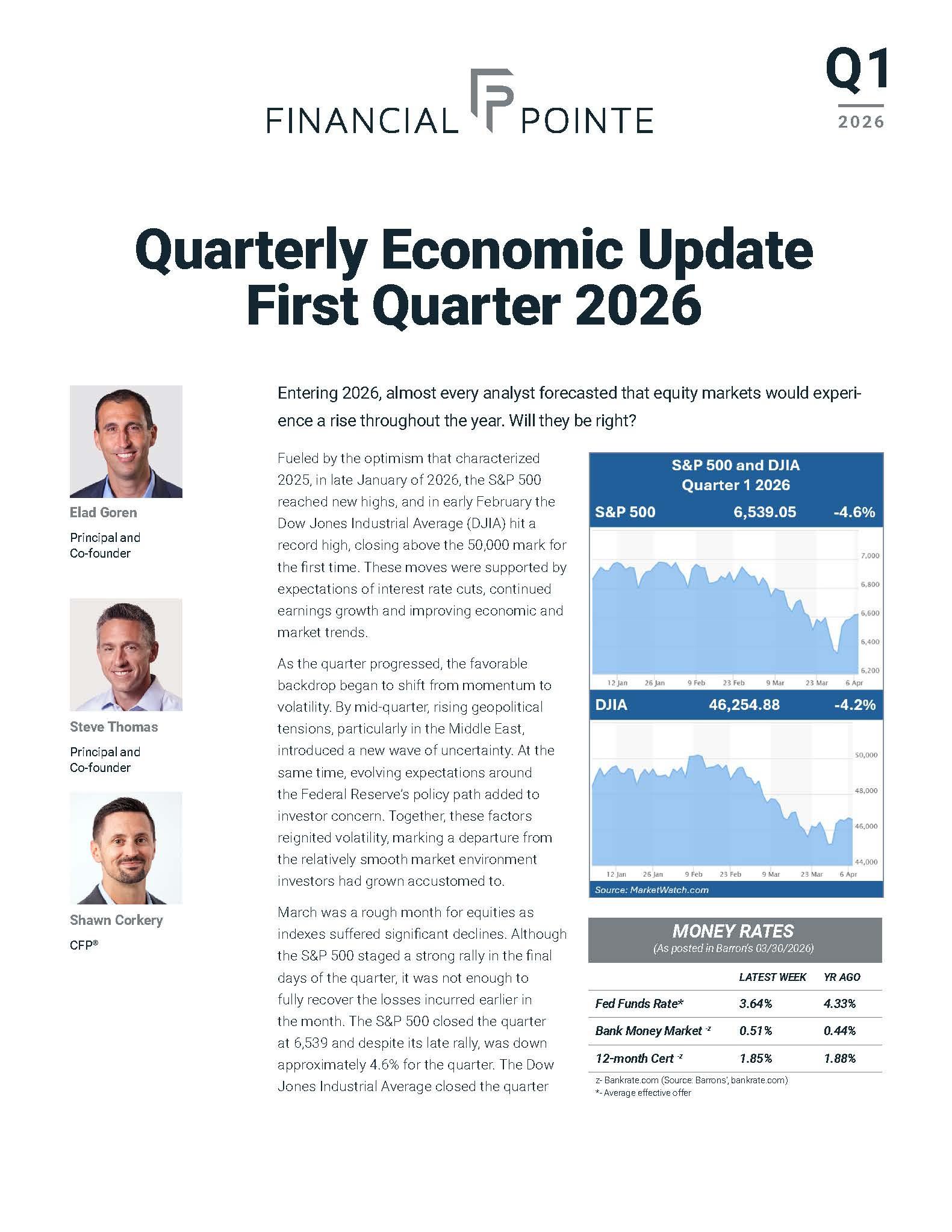 Quarterly Economic Update First Quarter 2026 Thumbnail