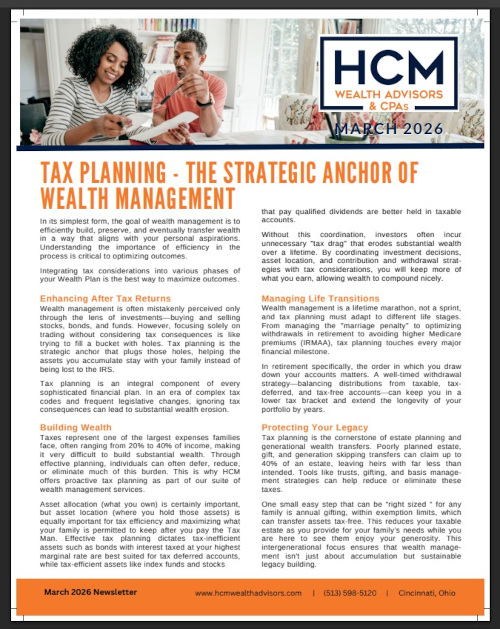 HCM April 2024 Newsletter First Page