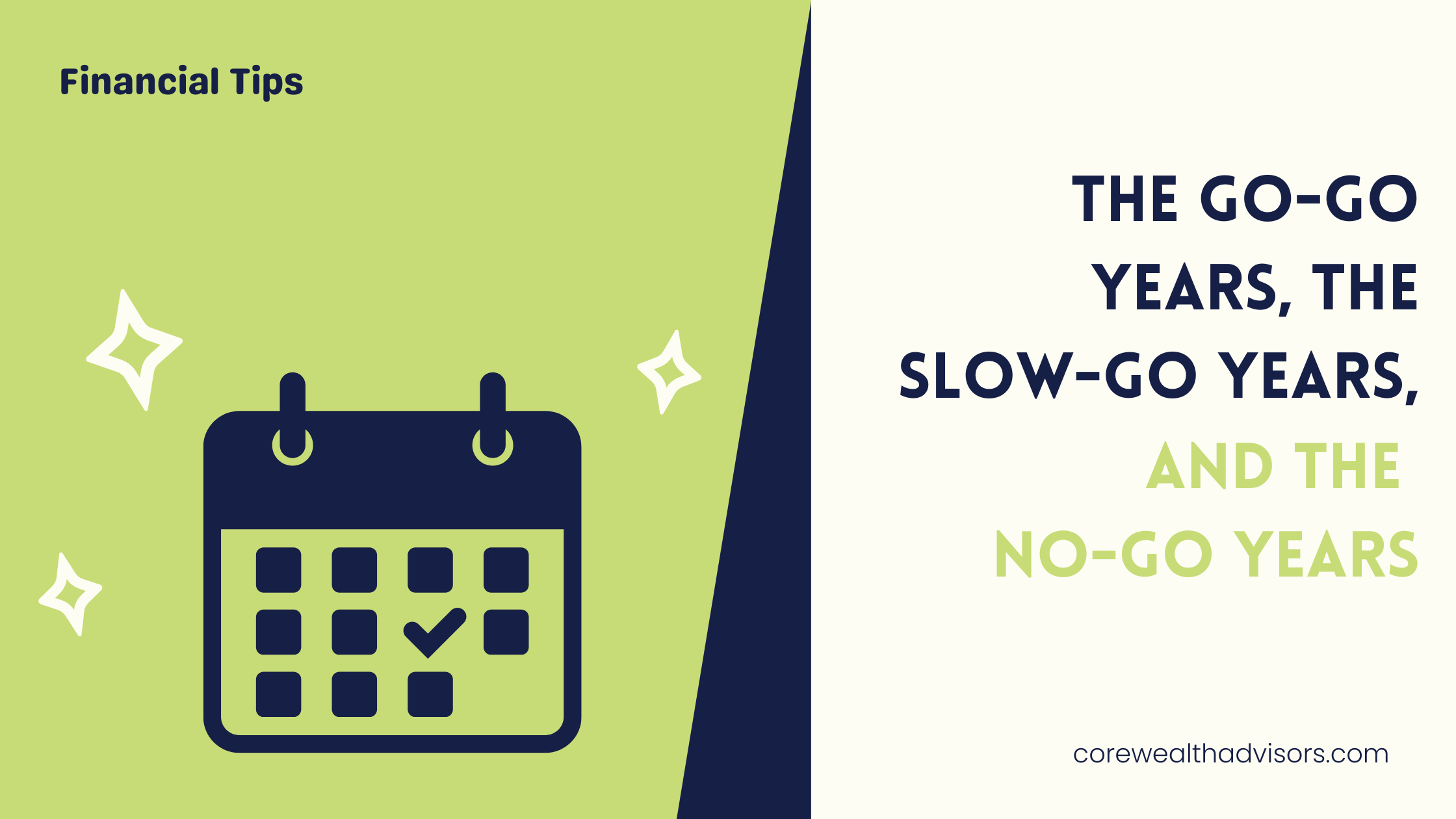 The Go Go Years, the Slow Go Years, and the No Go Years Thumbnail