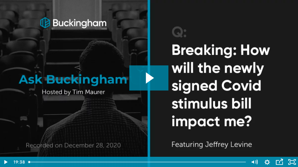 How Will the Newly Signed COVID Stimulus Bill Impact You? Thumbnail