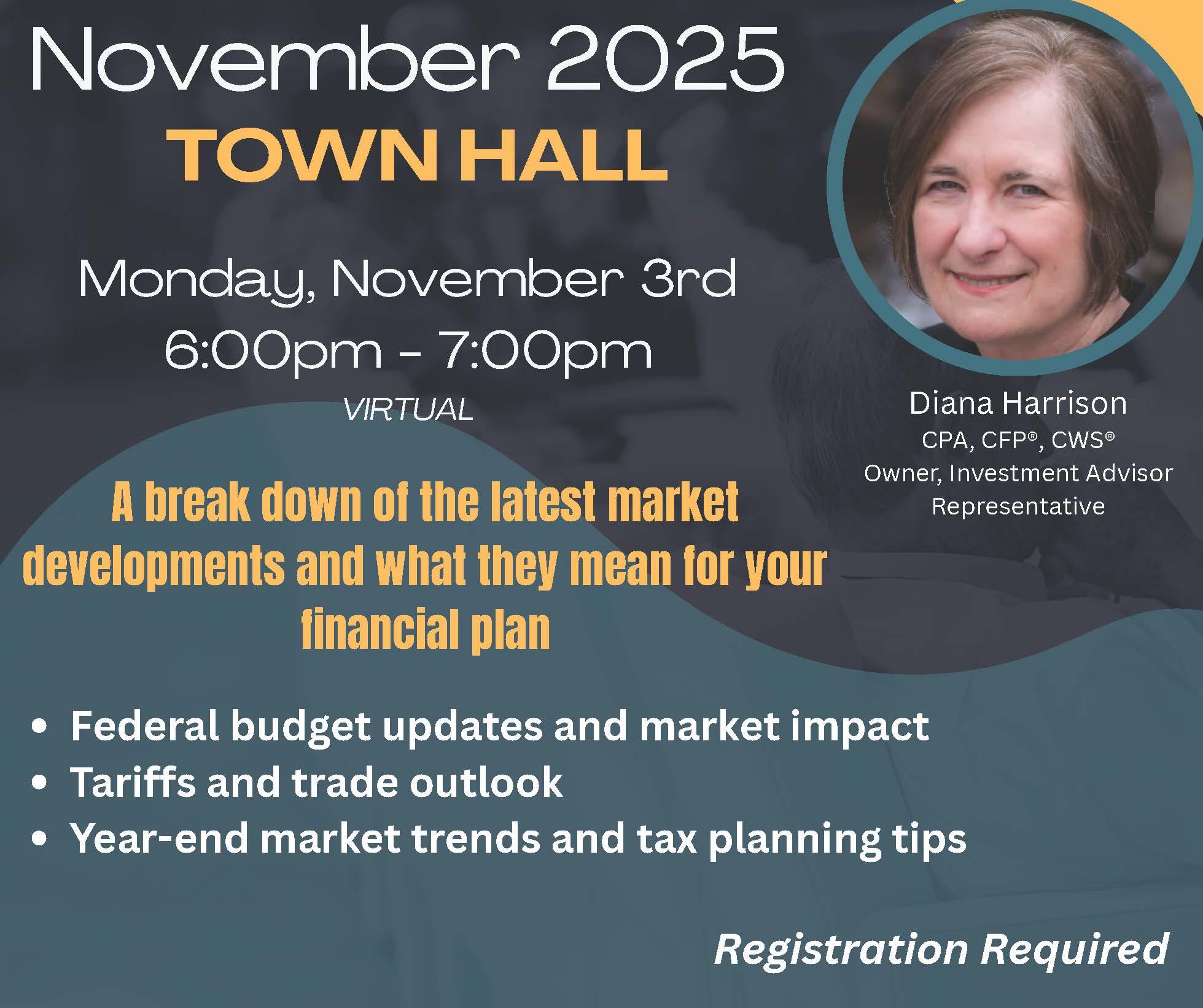 Town Hall November 2025 Hosted By: Diana Harrison Thumbnail