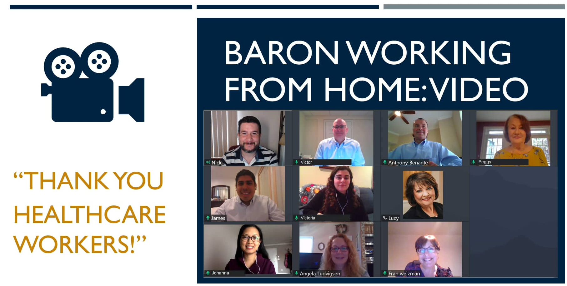 Baron Working from Home Video - Thank You Healthcare Workers! Thumbnail
