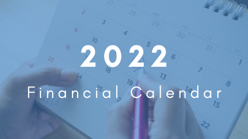 2022 Financial Calendar Thumbnail