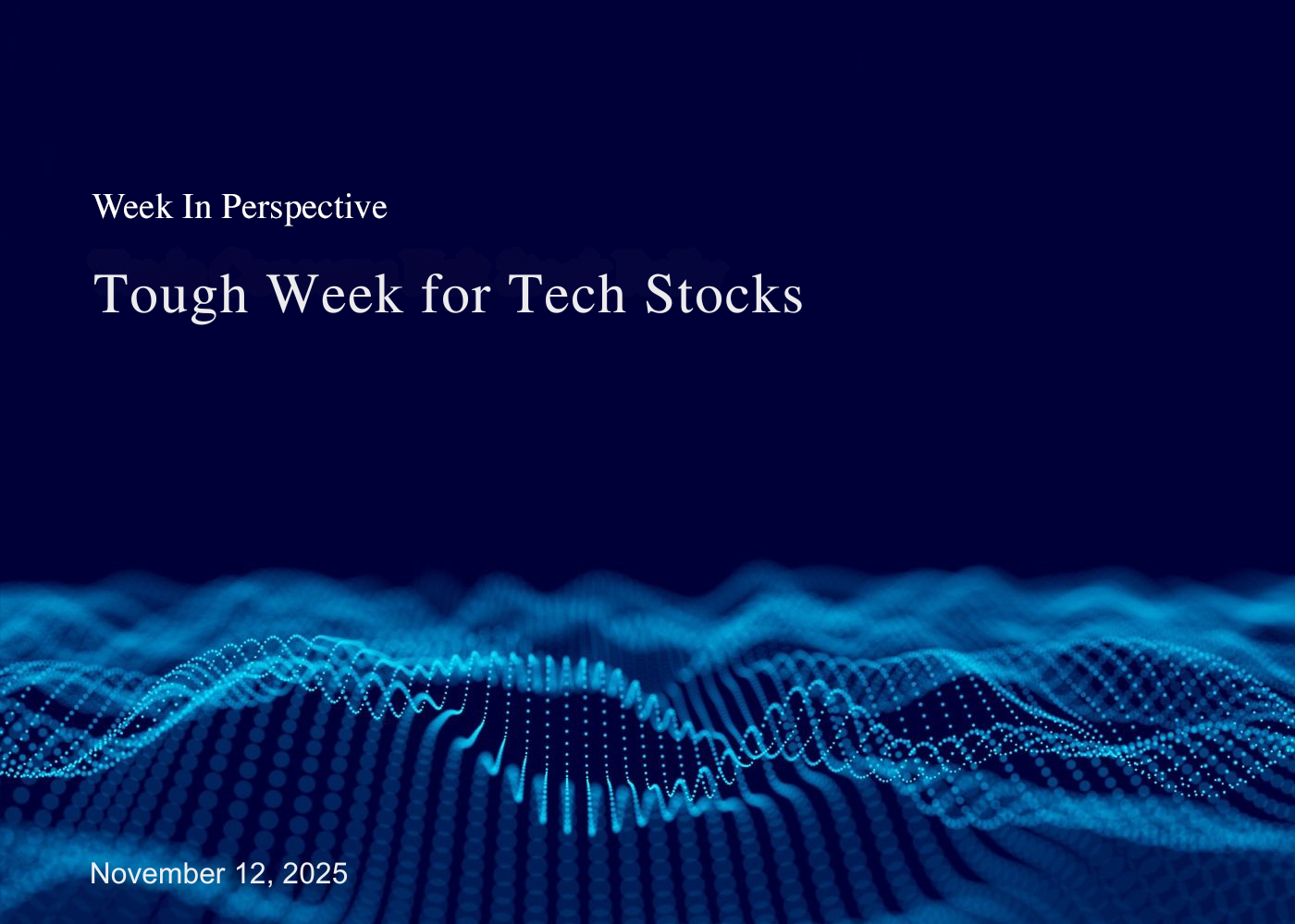  Tough Week for Tech Stocks Thumbnail