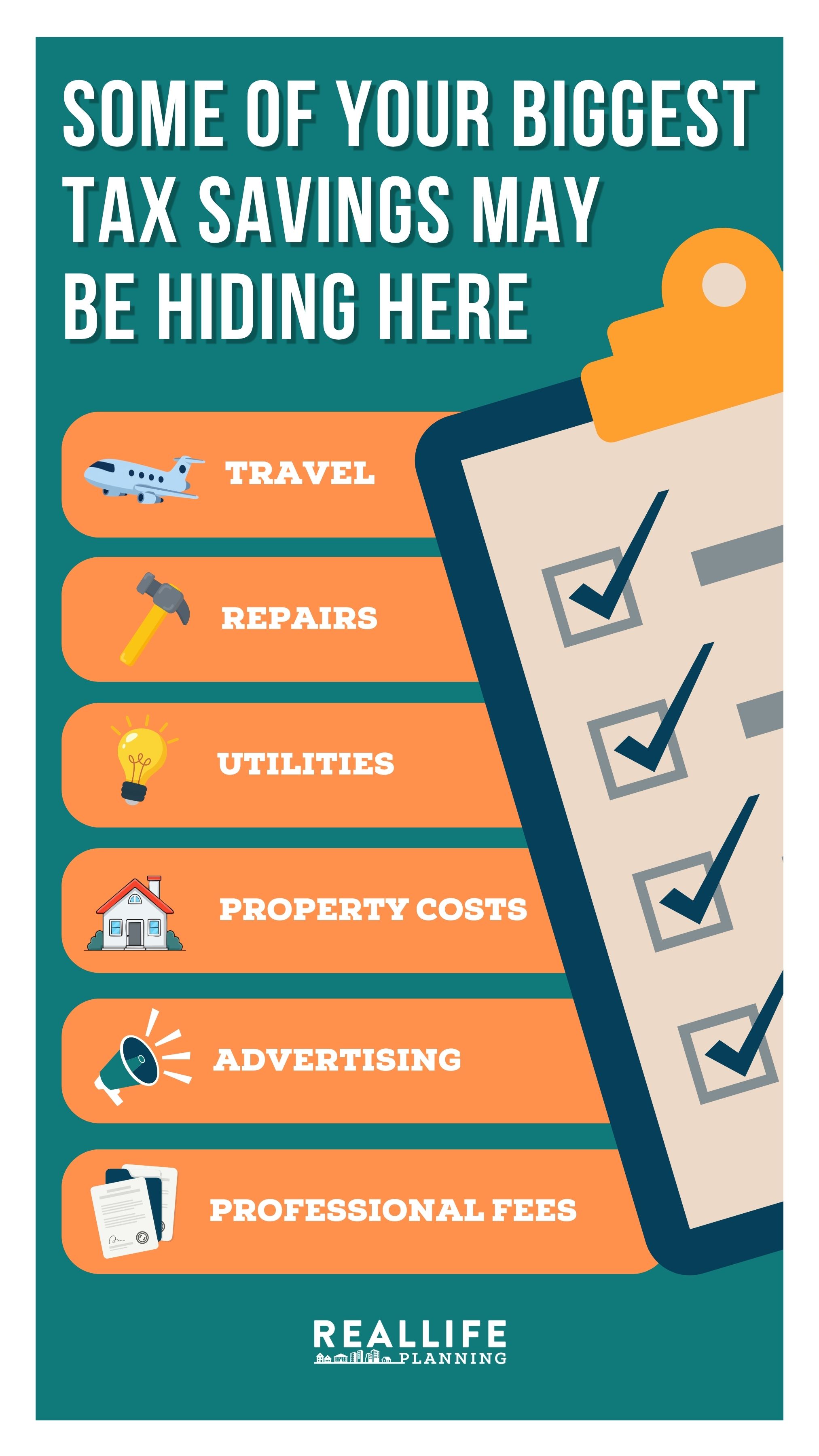 Real Life Planning Infographic: Some of Your Biggest Tax Savings May be Hiding Here