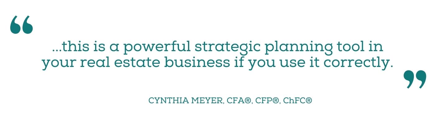 Quote about the benefits of a 1031 exchange by Cynthia Meyer