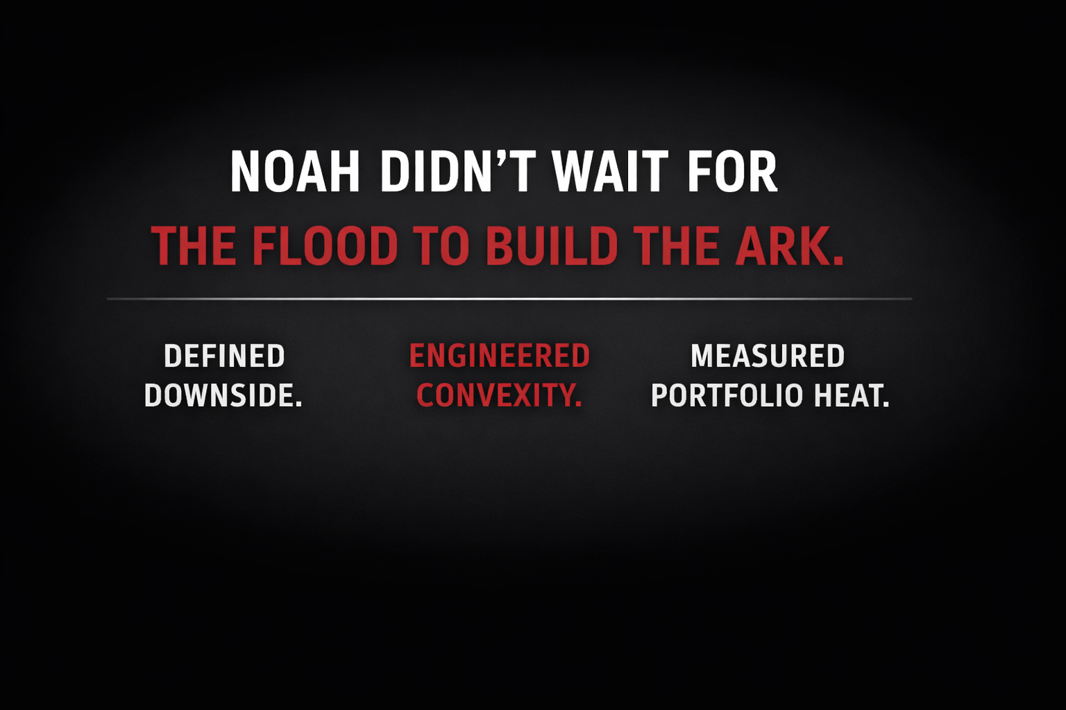 Noah didn’t wait for the flood to build the ark. Thumbnail