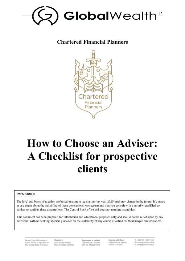 How to choose an advisor Ireland Thumbnail
