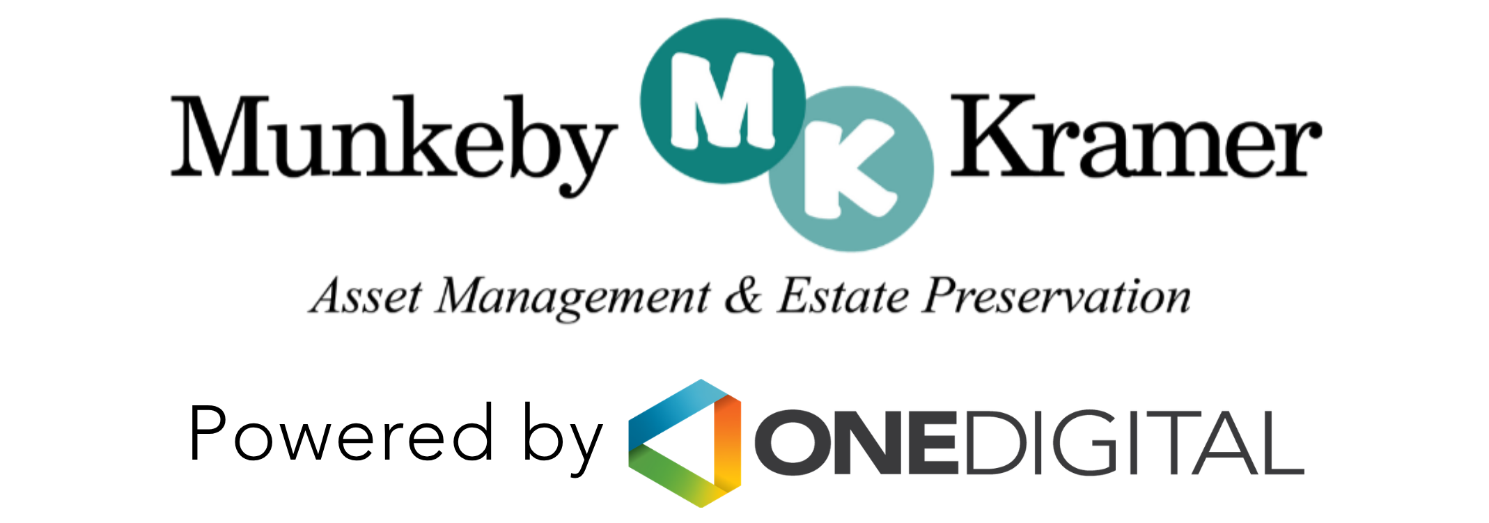 Logo for Munkeby Kramer | Powered by OneDigital