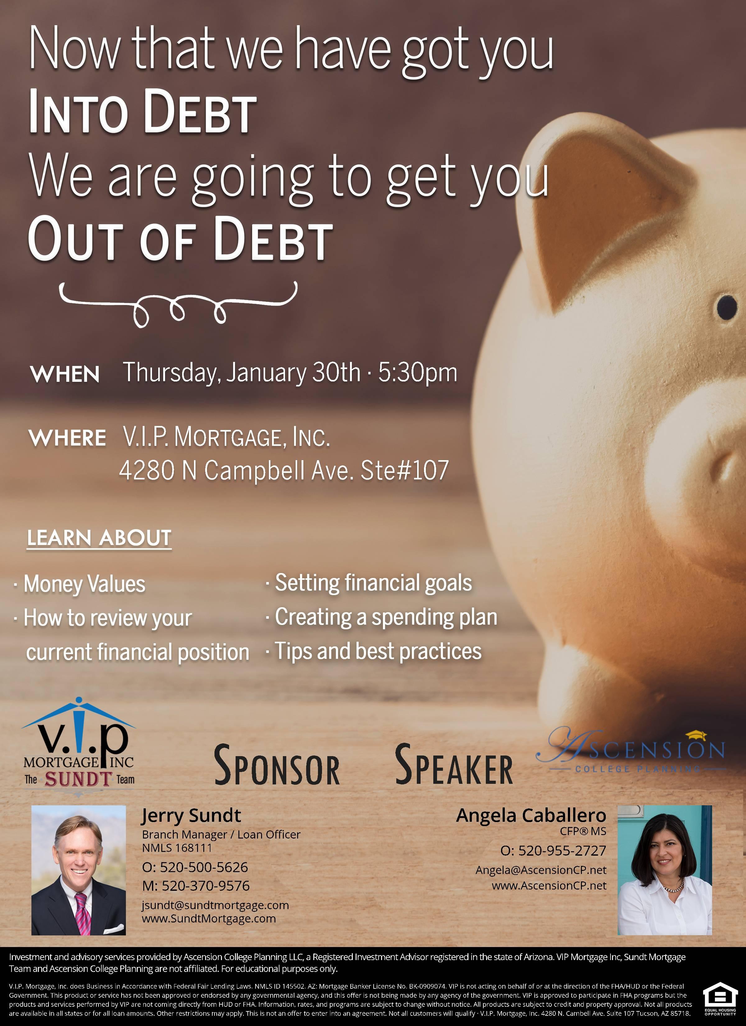 Now that we have got you Into Debt; We are going to get you Out Of Debt Thumbnail