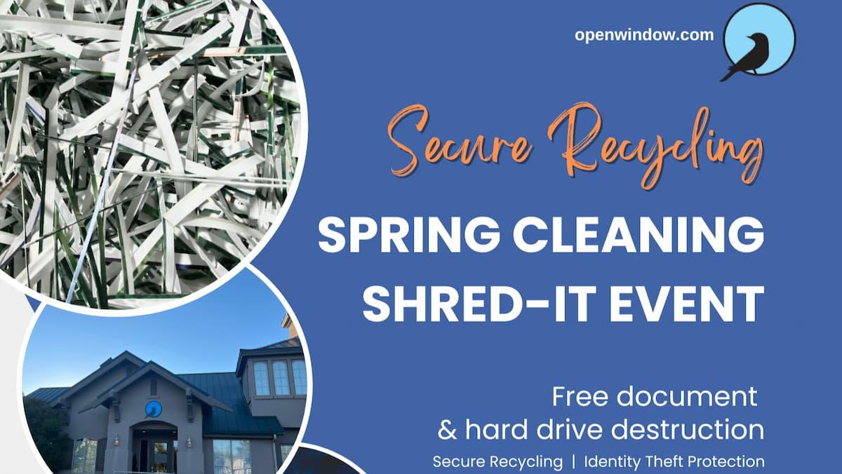 Open Window's Spring Cleaning Shred-It Event Thumbnail