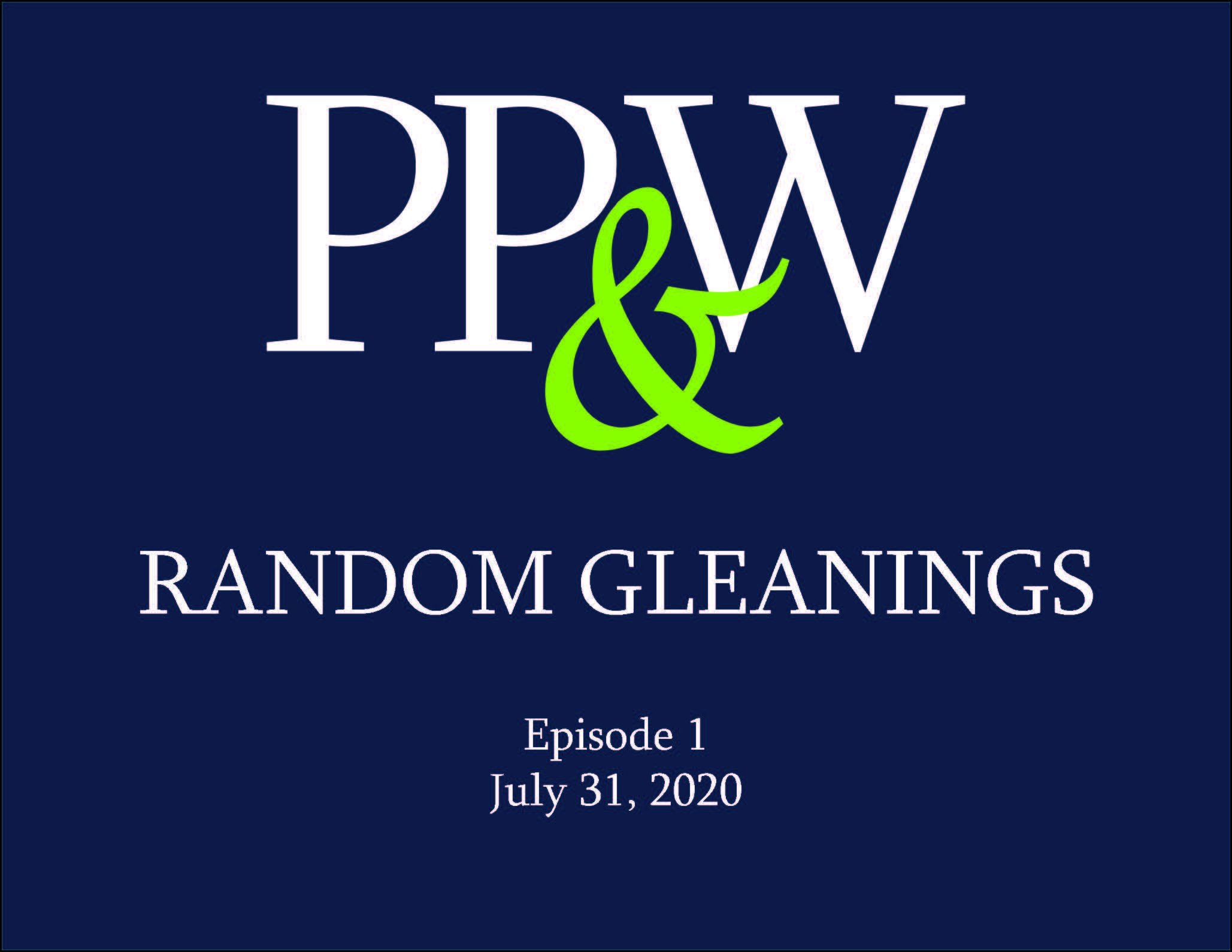 Random Gleanings, Episode 1 Thumbnail