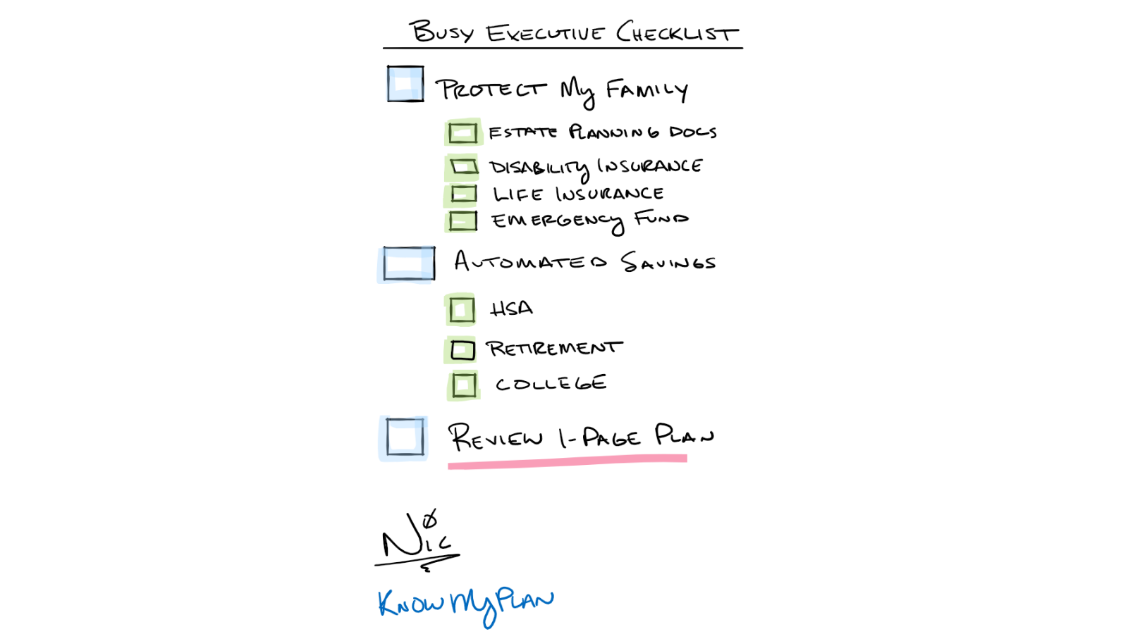 Busy Executive Checklist Thumbnail