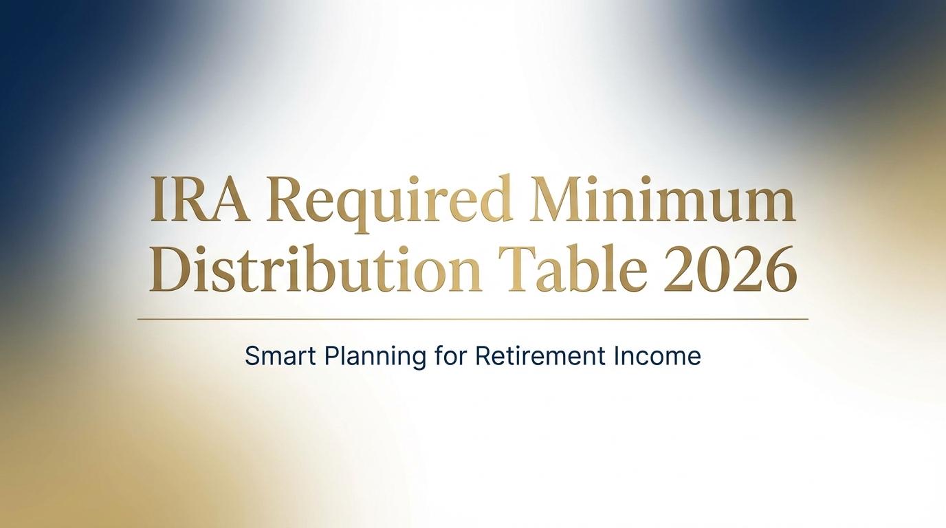 IRA Required Minimum Distribution (RMD) Table for 2026 Thumbnail