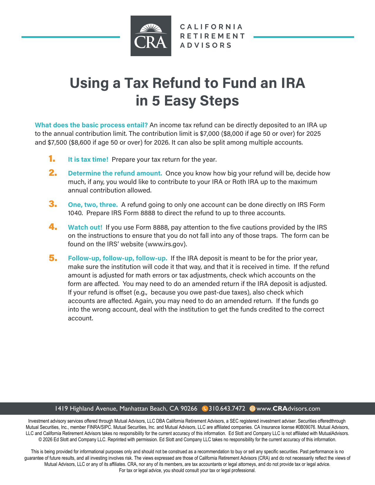 Using a Tax Refund to Fund an IRA in 5 Easy Steps (2026) Thumbnail