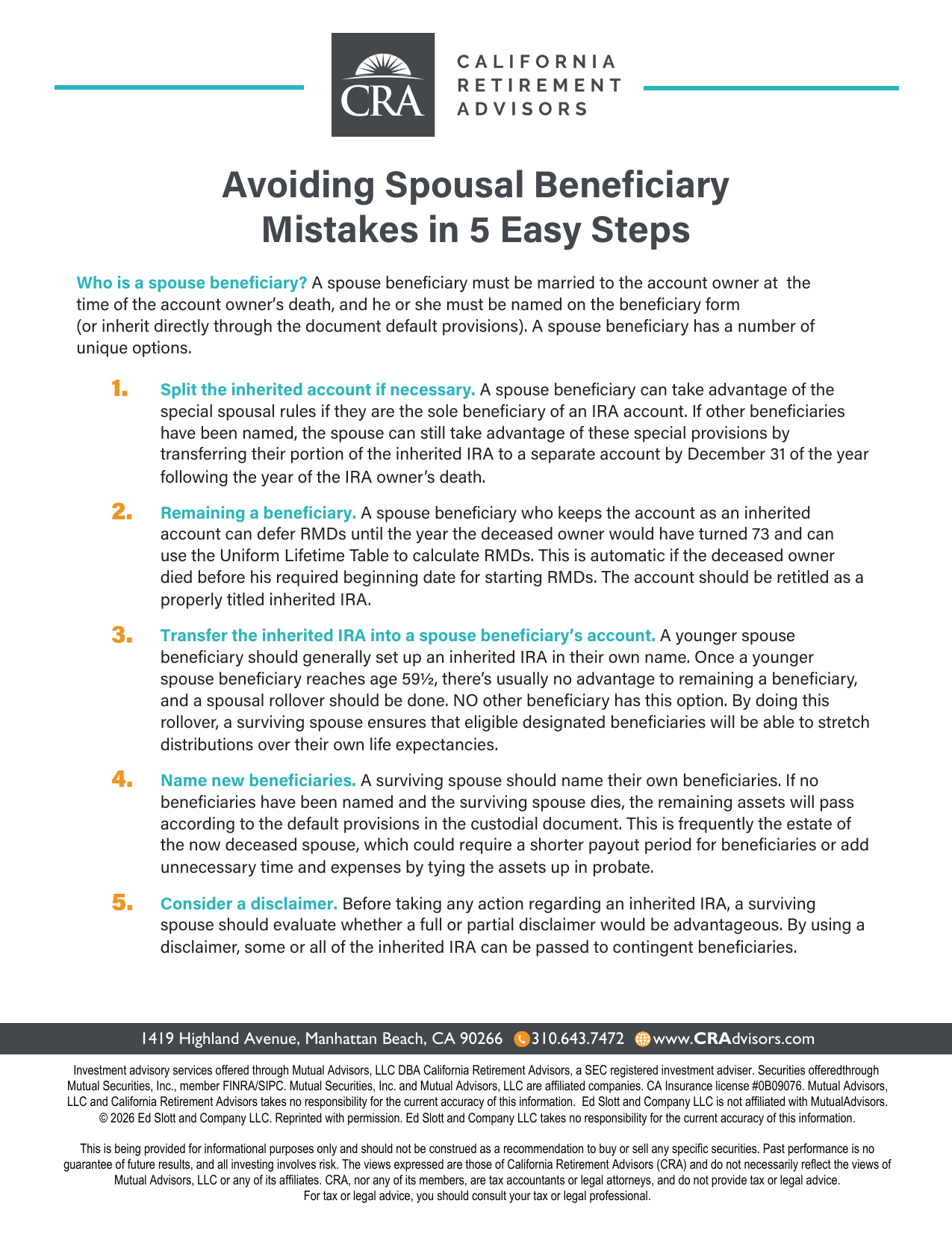Avoiding Spousal Beneficiary Mistakes in 5 Easy Steps (2026) Thumbnail