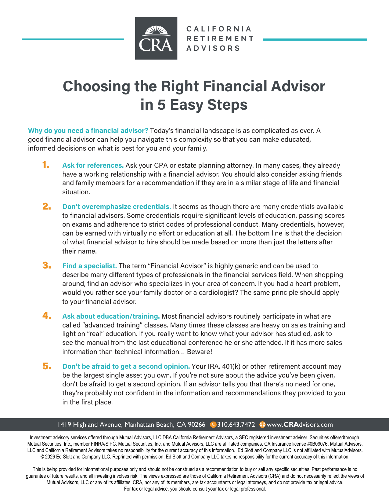 Choosing the Right Financial Advisor Thumbnail