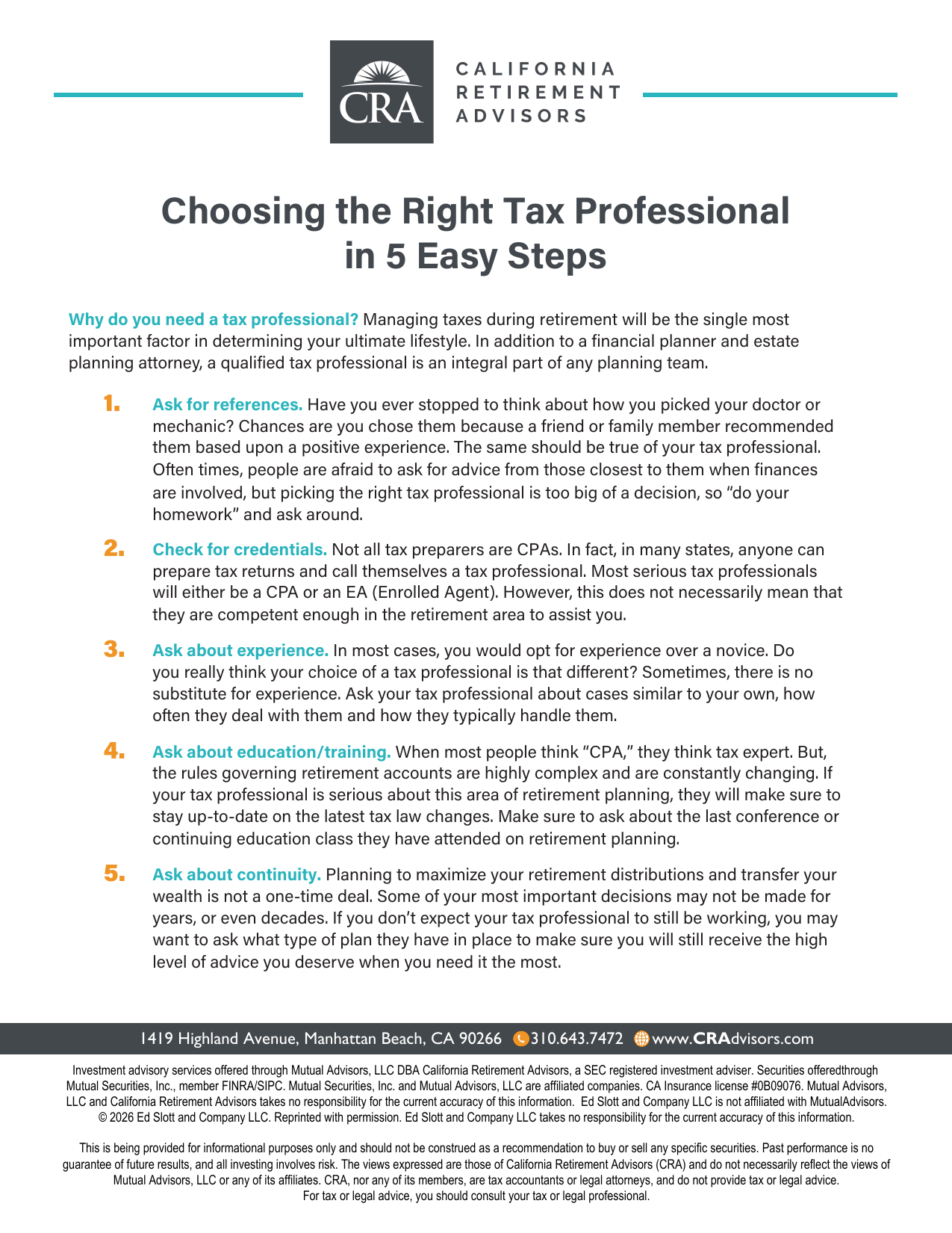Choosing the Right Tax Professional in 5 Easy Steps Thumbnail