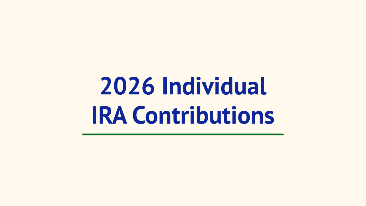 2026 Individual IRA Contribution Limits Thumbnail