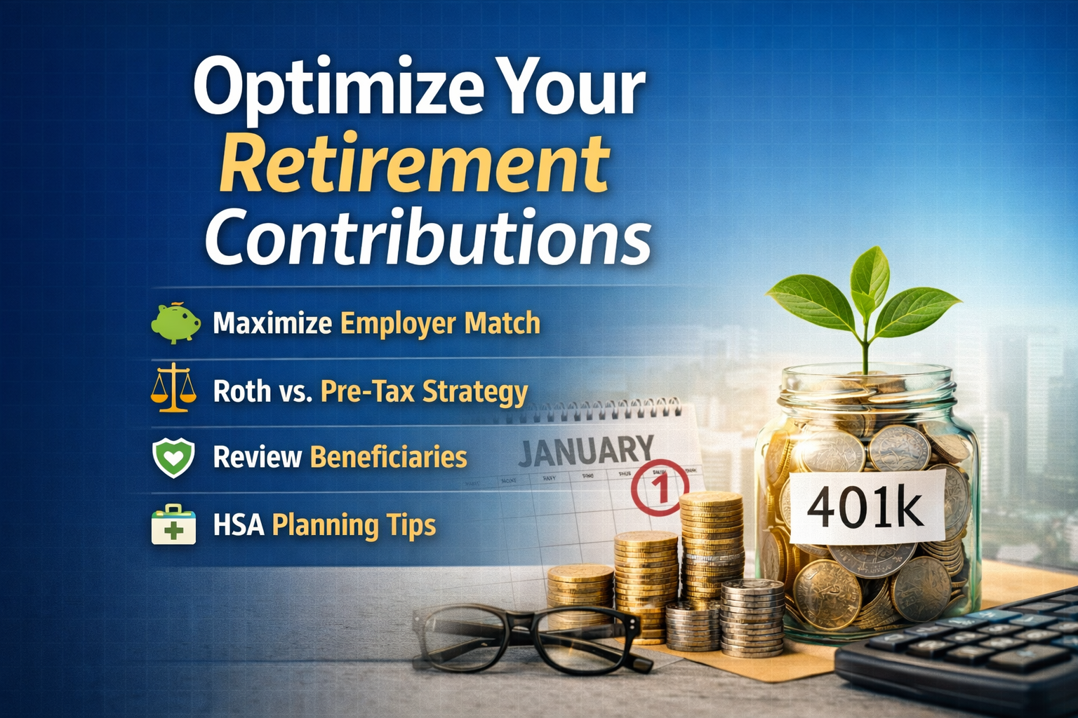 Don’t Waste a Year of Contributions: 401(k), HSA, and Benefit Elections to Revisit Early  Thumbnail