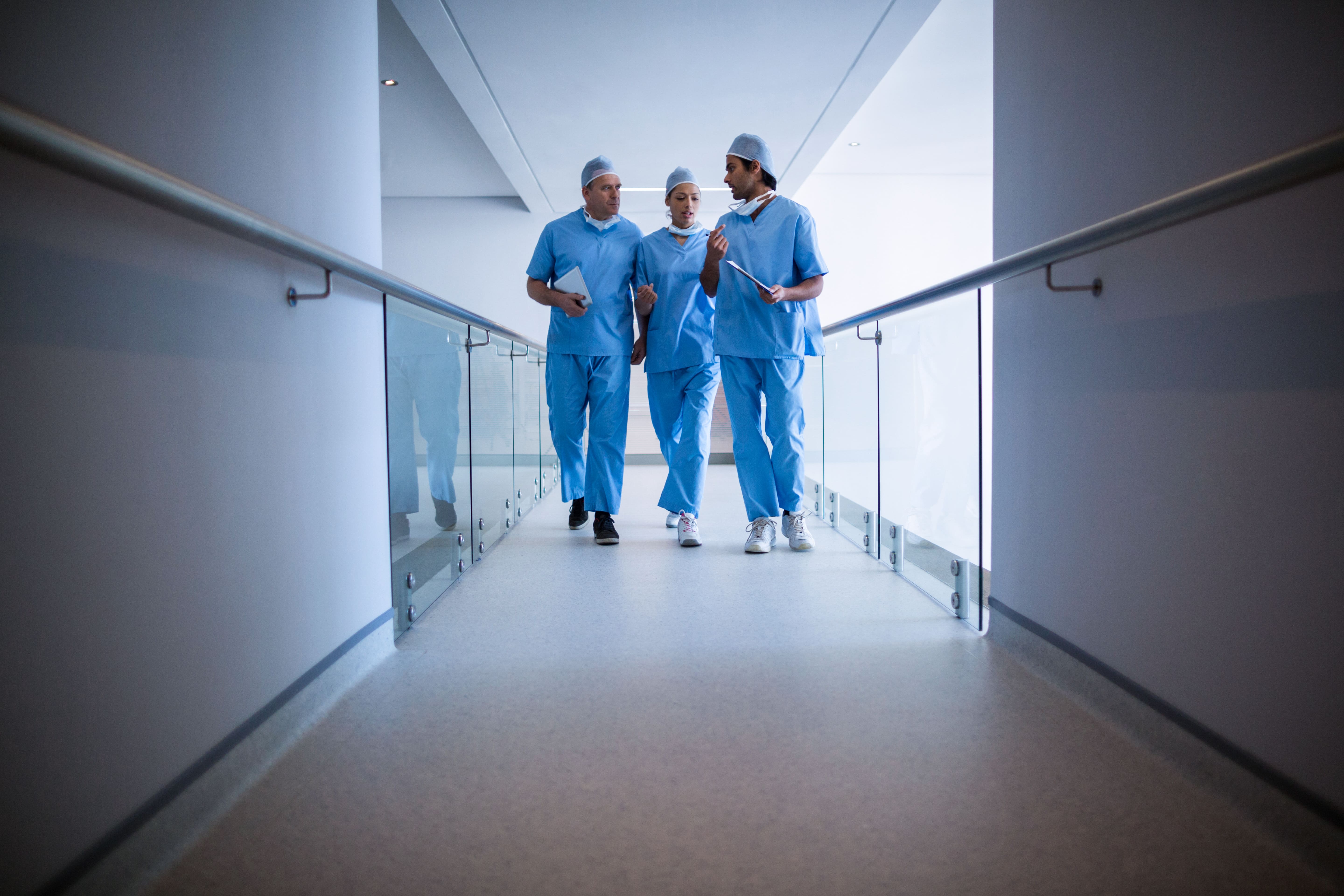 Doctors in hallway