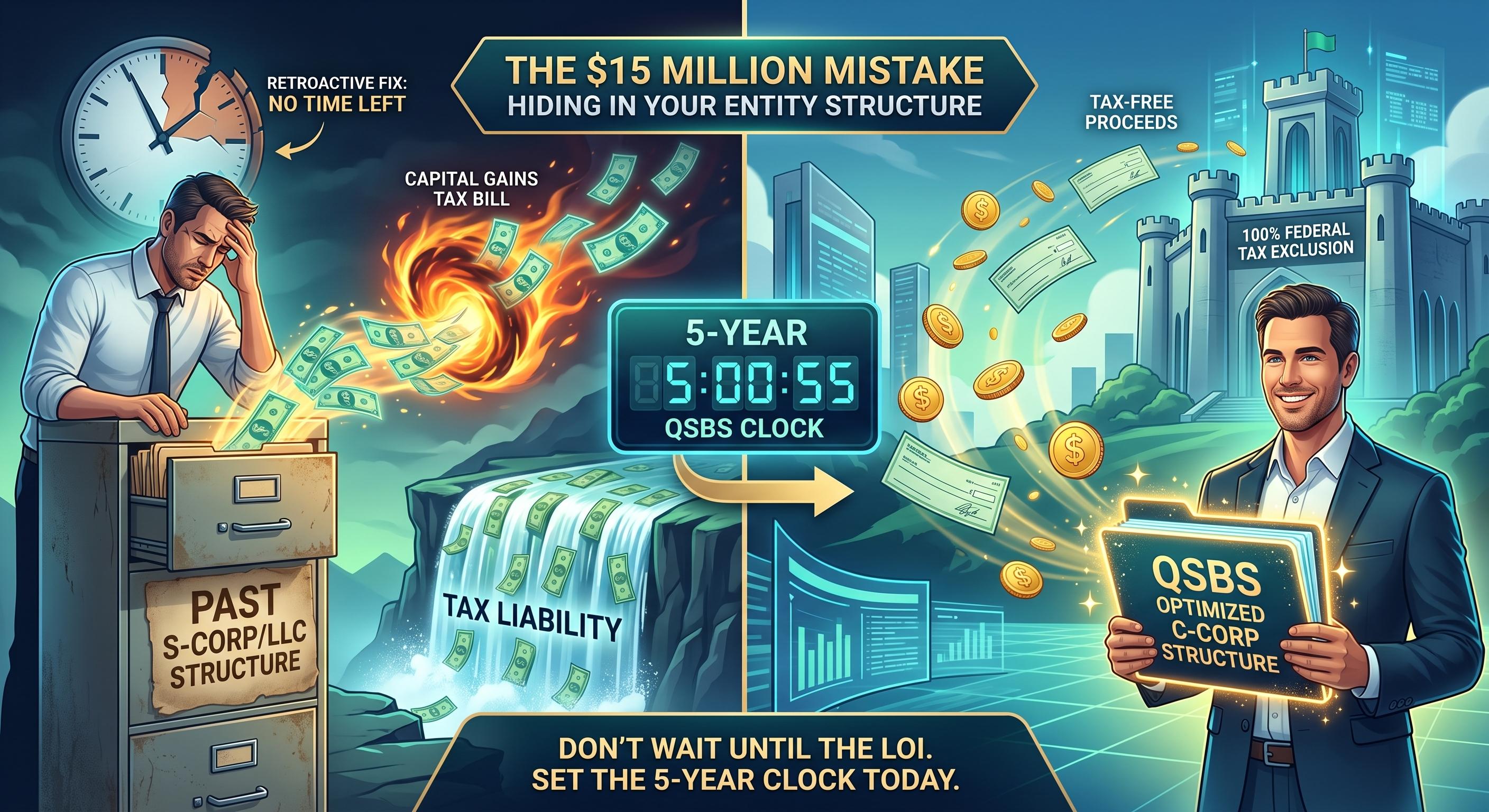 The $15 Million Exit Mistake: How Section 1202 QSBS Eliminates Capital Gains Tax on a Business Sale Thumbnail
