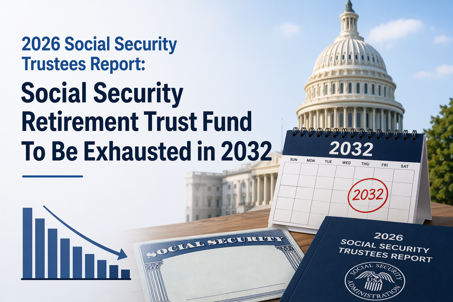 2026 Social Security Trustees Report: Social Security Retirement Trust Fund To Be Exhausted in 2032 Thumbnail