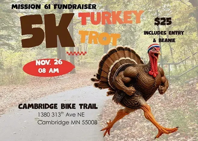 November 26: Cambridge Turkey Trot supporting Mission 61 Thumbnail
