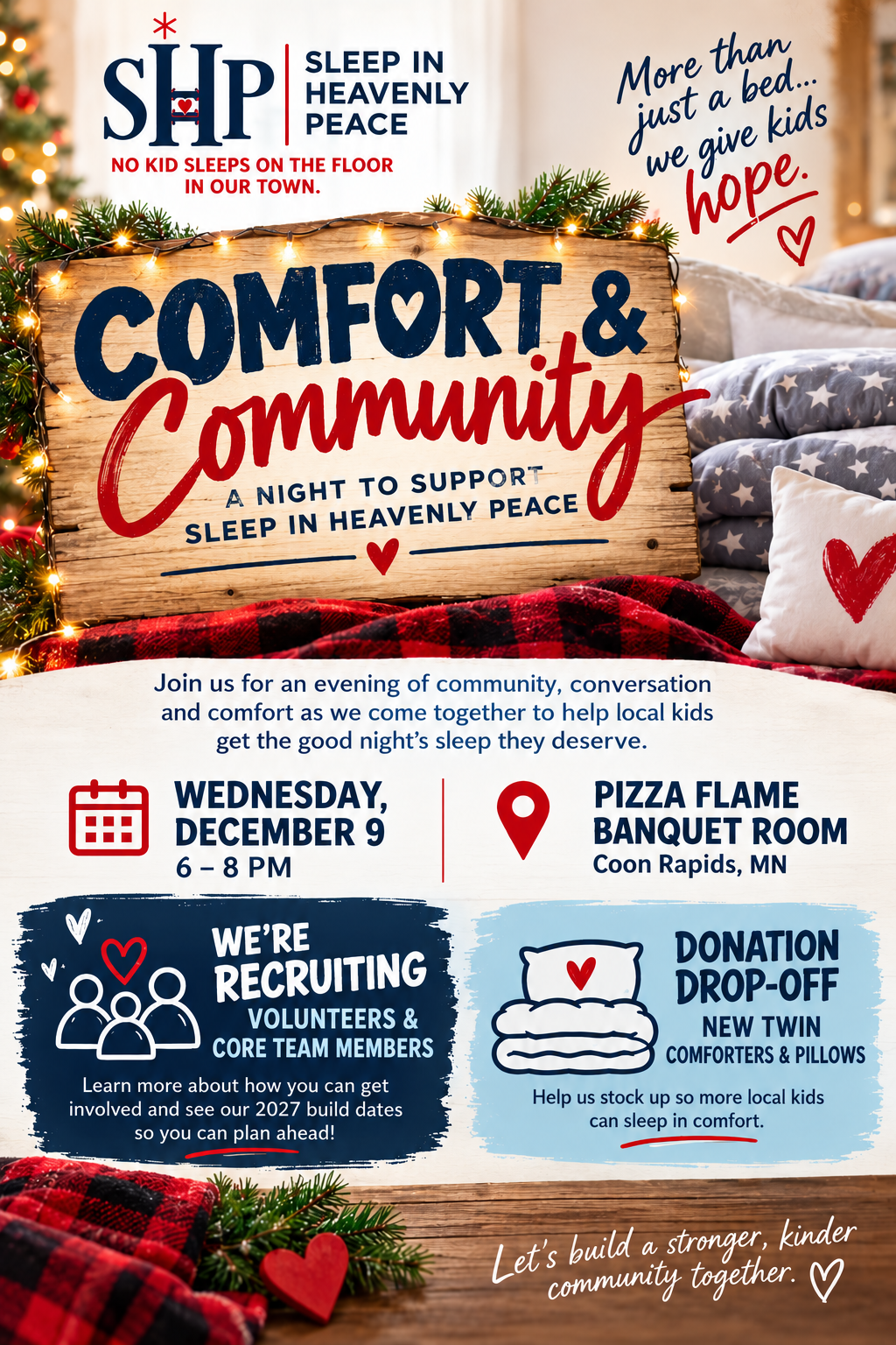 December 9: Sleep In Heavenly Peace Info Night and Bedding Drive Thumbnail