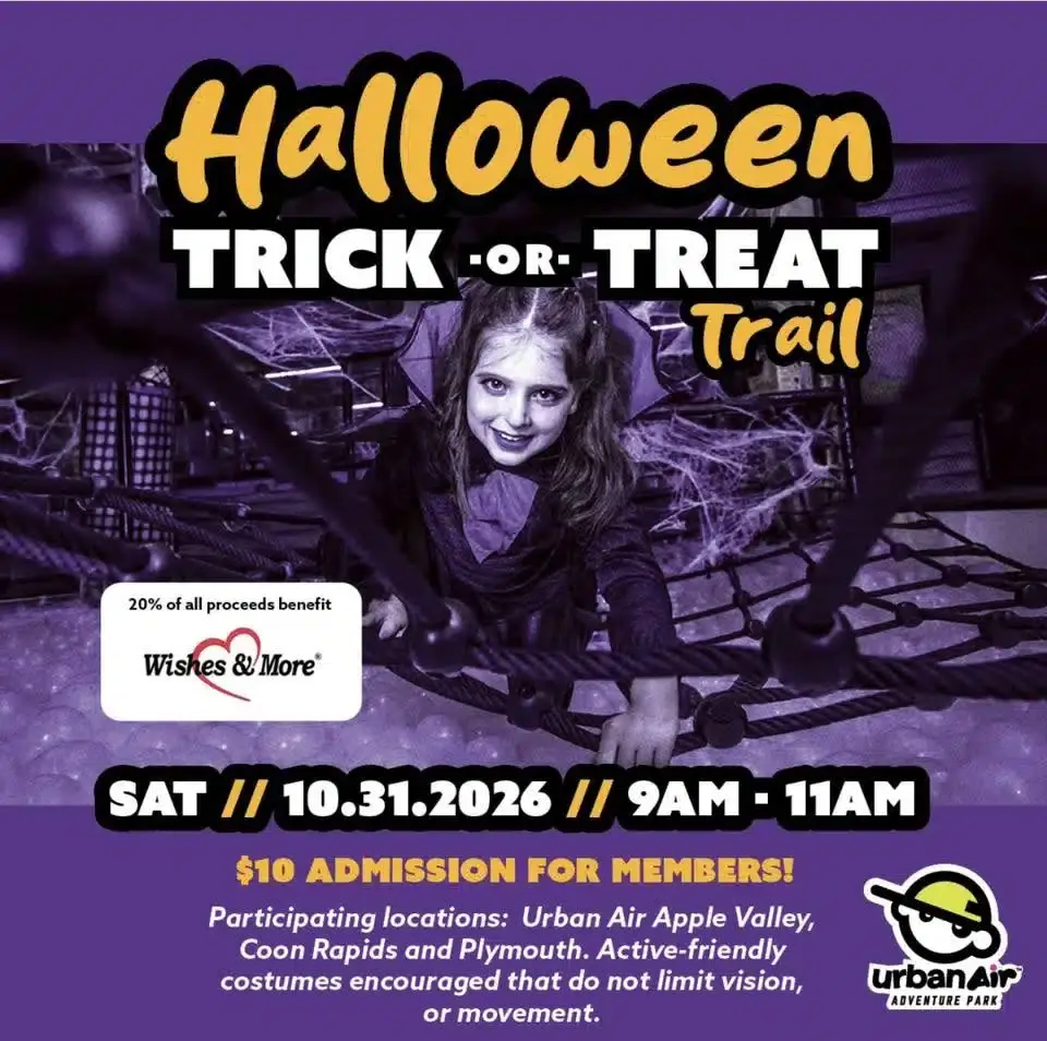 October 31: Halloween at Urban Air benefitting Wishes & More Thumbnail
