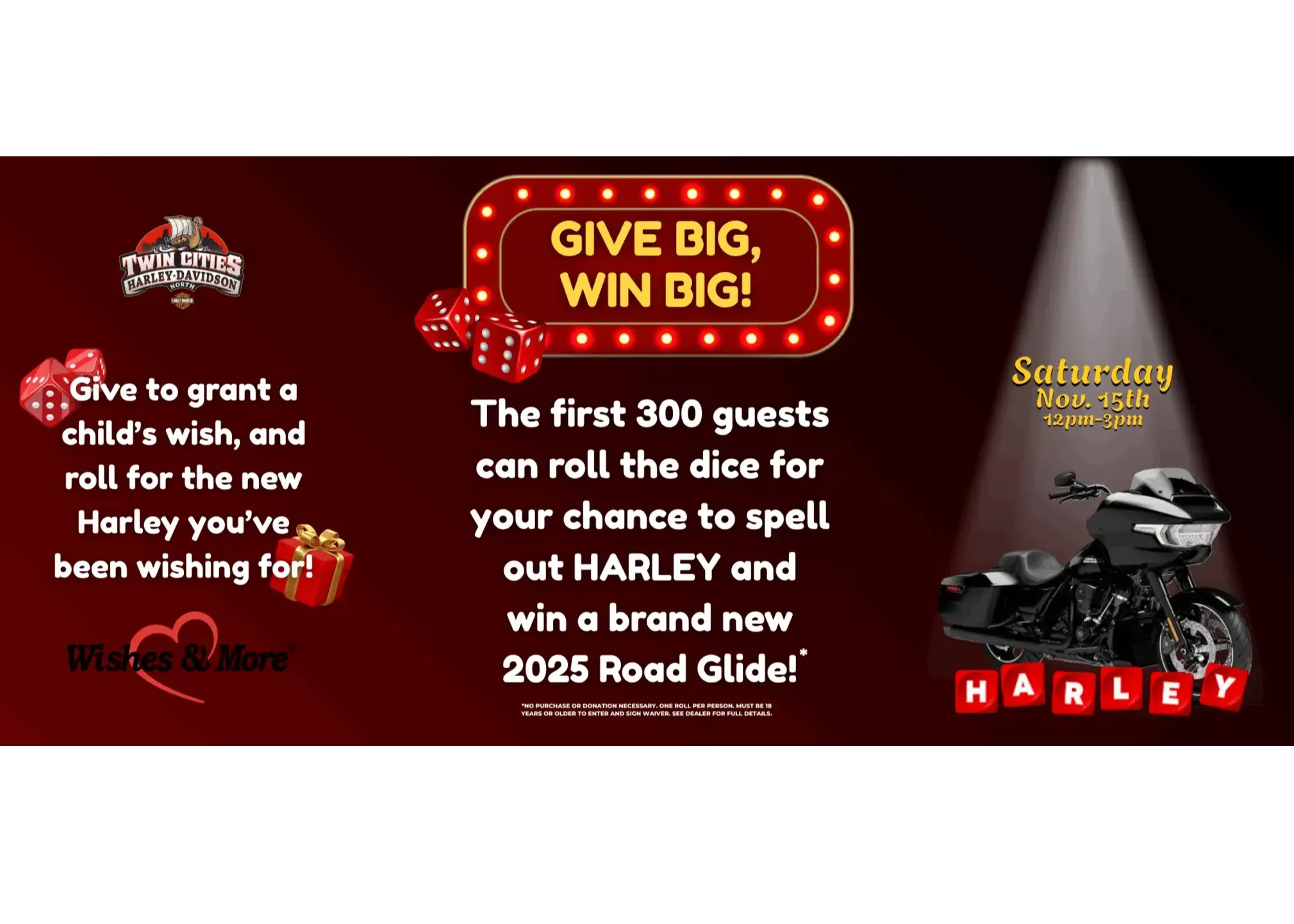 November 15: Harley Davidson Toy Drive benefitting Wishes & More Thumbnail