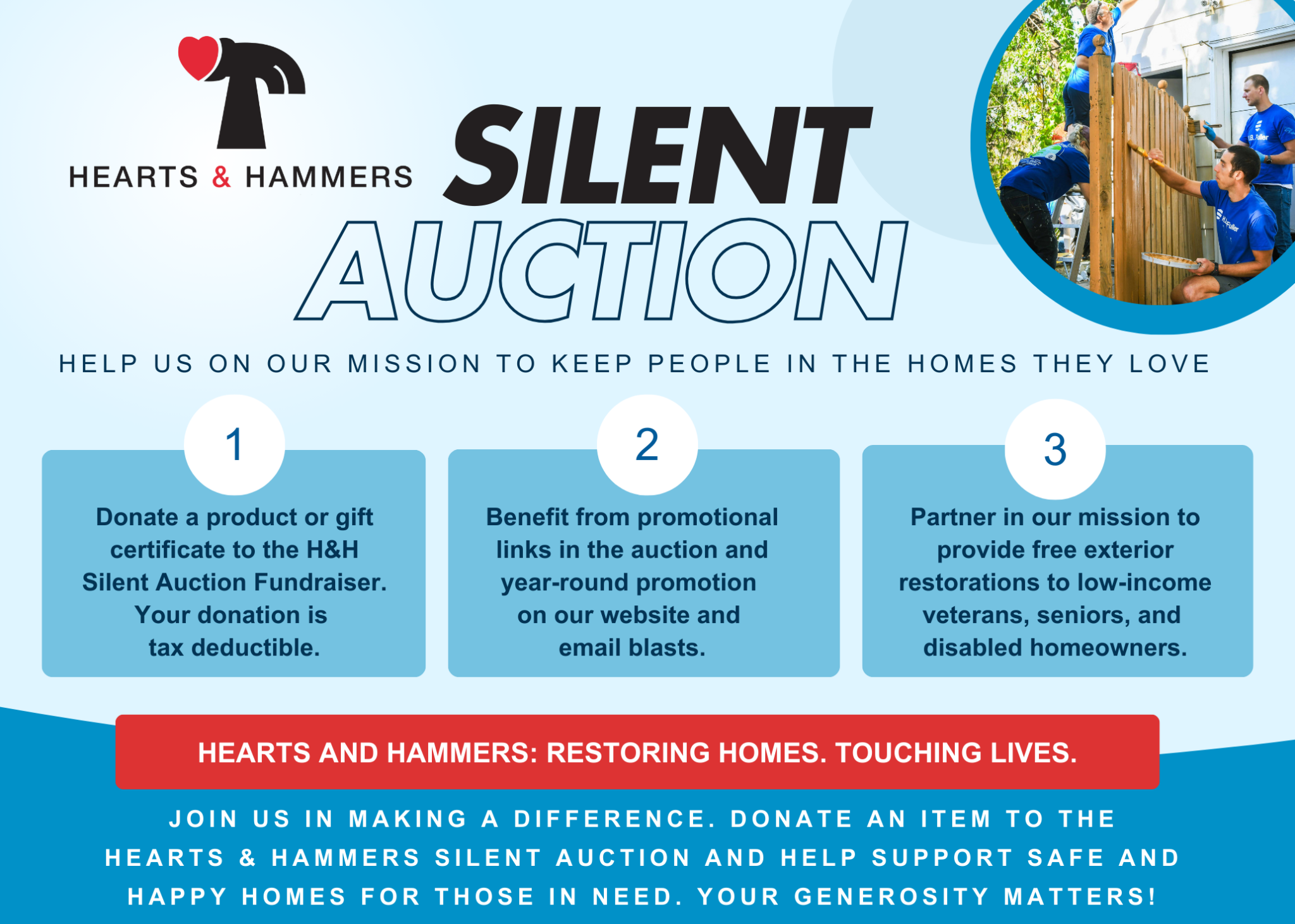 October 13 - November 3: Hearts & Hammers Silent Auction Thumbnail