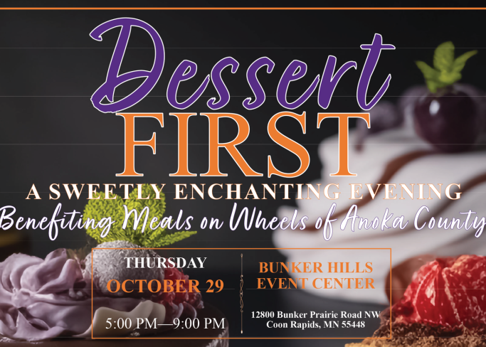October 29: Dessert First benefitting Meals On Wheels of Anoka County Thumbnail