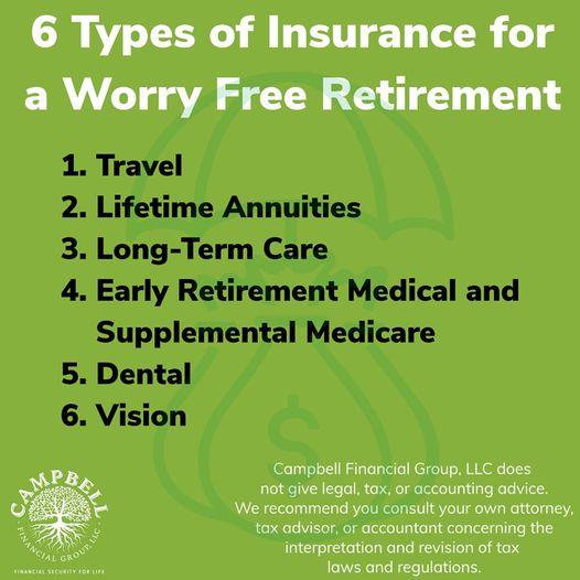 6 Types of Insurance for Retirement Thumbnail