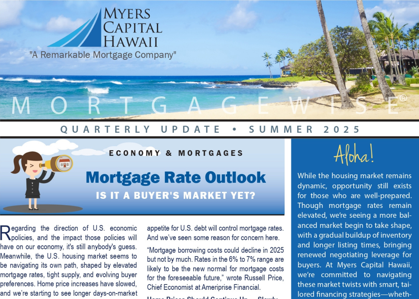 Mortgage Newsletter Summer 2025 Thumbnail