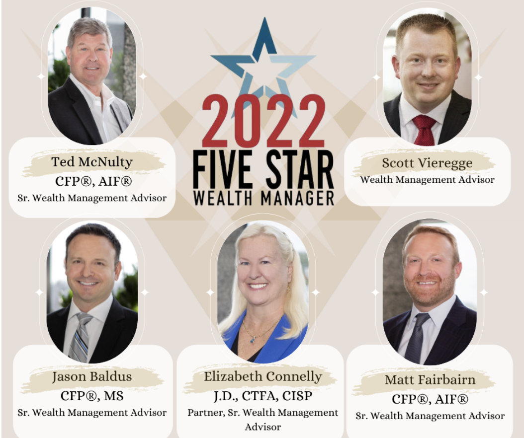 Five Visionary Advisors Named 2022 Five Star Wealth Managers Thumbnail