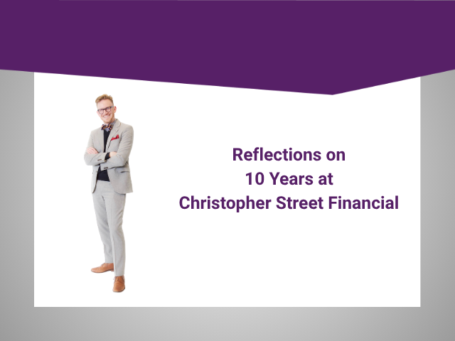 Mark Lingenfelter's Reflections on Ten Years at Christopher Street Financial Thumbnail