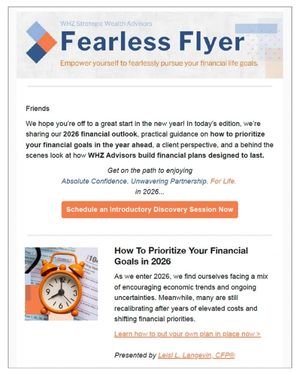 image of Weiss, Hale & Zahansky Strategic Wealth Advisors Fearless Flyer e-newsletter
