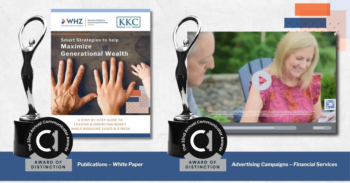 WHZ Strategic Wealth Advisors, Dunn Marketing Win Two 2026 Communicator Awards for Financial Services Advertising and Consumer Education Thumbnail